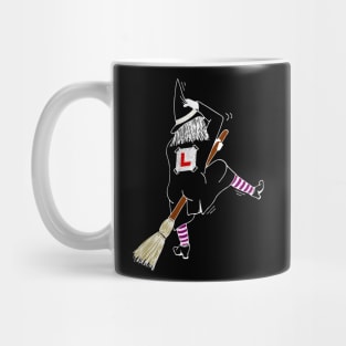 Wobbly Flying Witch Mug